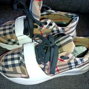 Plaid check sneakers